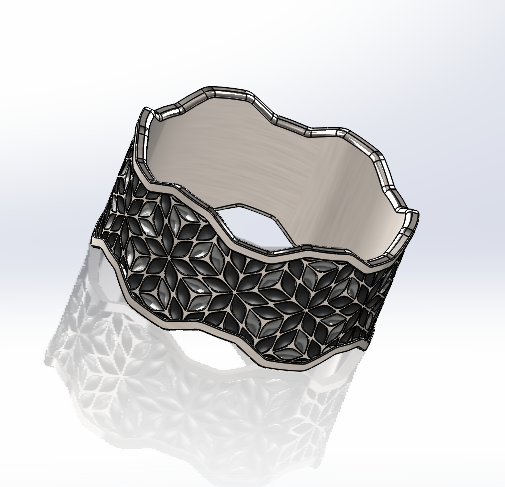 دانلود فایل سه بعدی مدل حلقه طرح دار