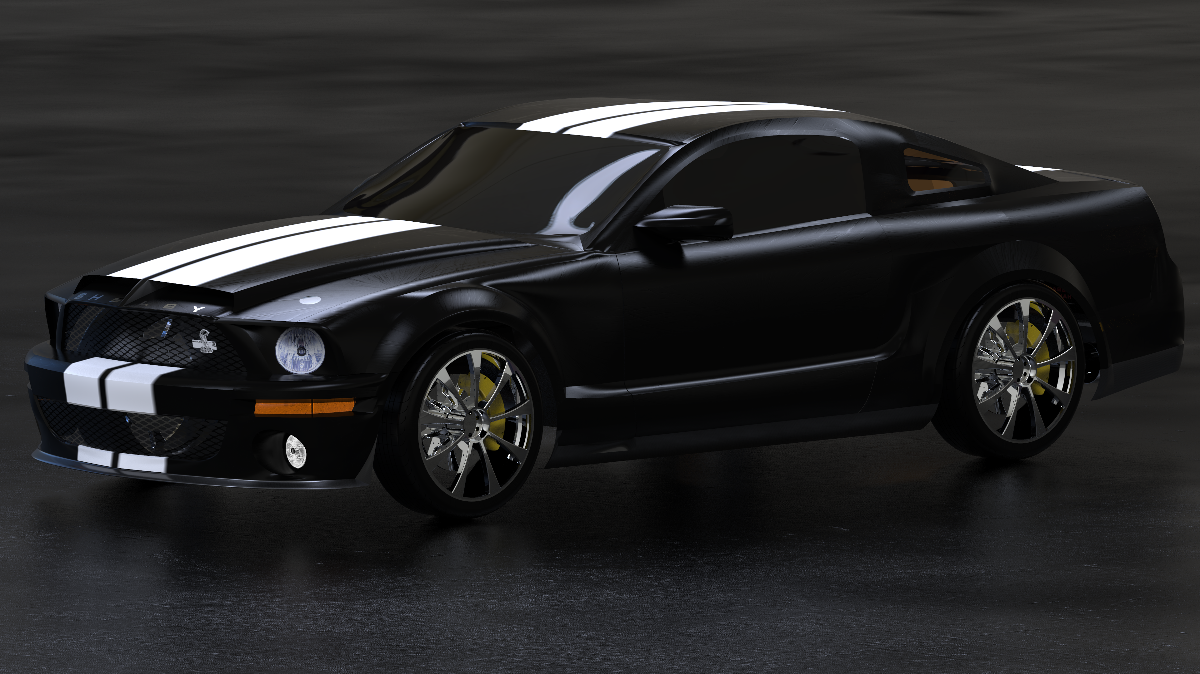 دانلود فایل سه بعدی، Ford Mustang