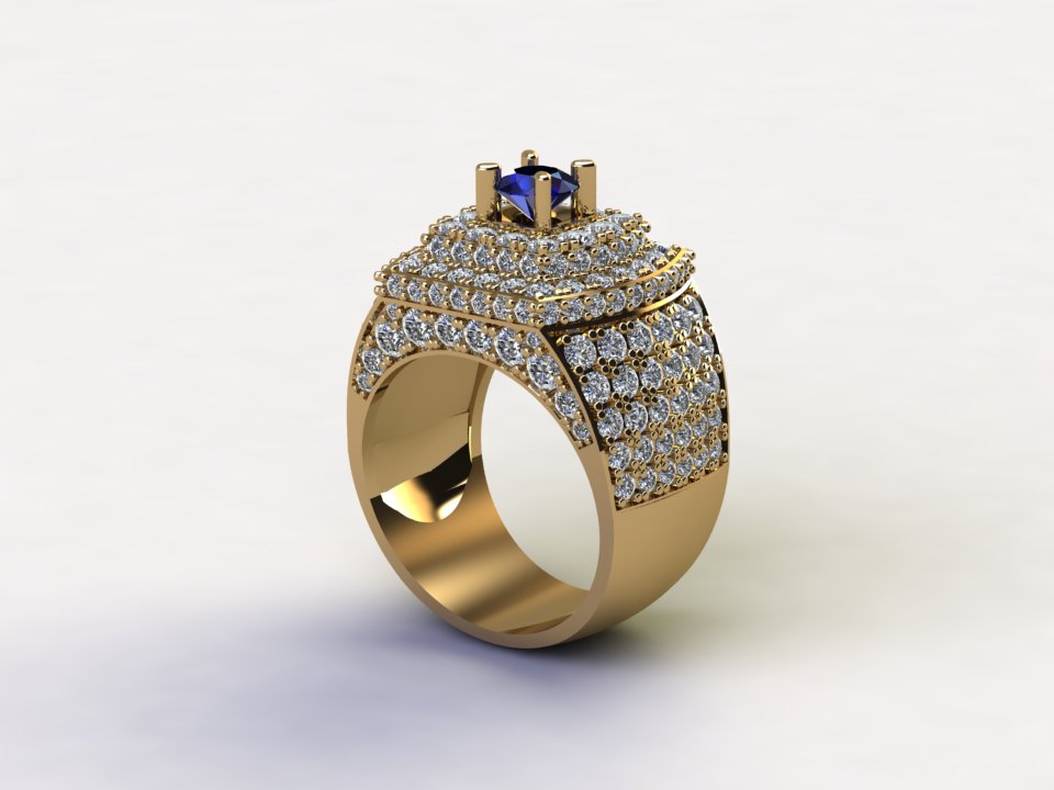 دانلود فایل سه بعدی انگشتر سایز 16